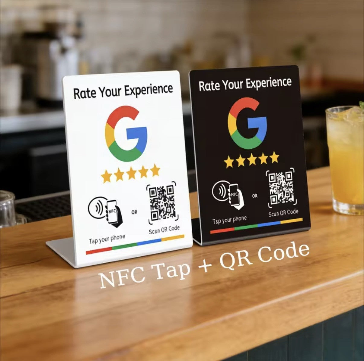 ReviewBoost Display™ – Meer Google Reviews via QR & NFC